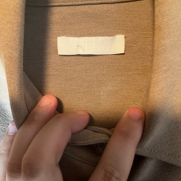 Sablyn Taupe Button Down Shacket Size XS - Picture 3 of 7